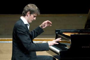 Piotr Switon during the concert in the Wroclaw Philharmonic Hall on 28th Aug 2011.